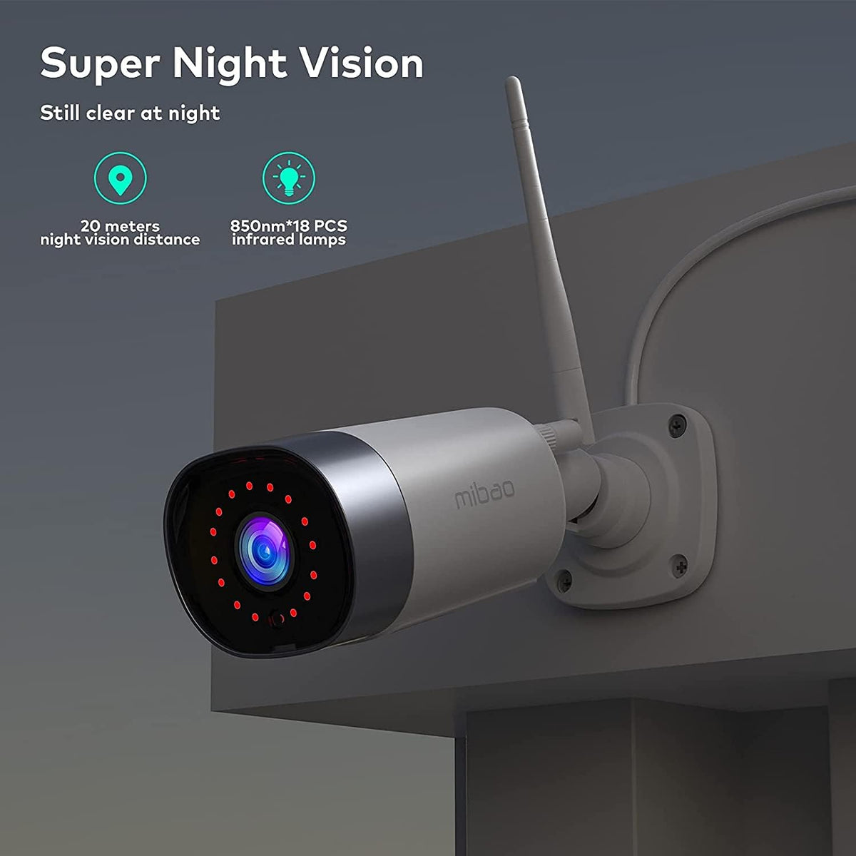 1080P WiFi Outdoor Security Cameras with Night Vision H62306