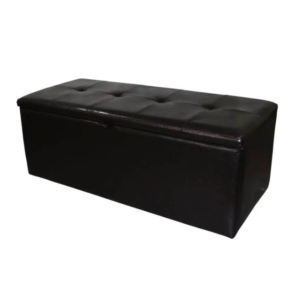 Dark Brown Wooden Shoe Storage Bench with Seating K15149