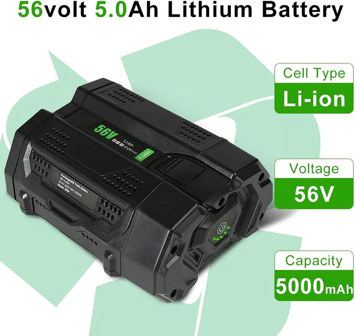 56V 5.0Ah Battery with Fuel Gauge I423