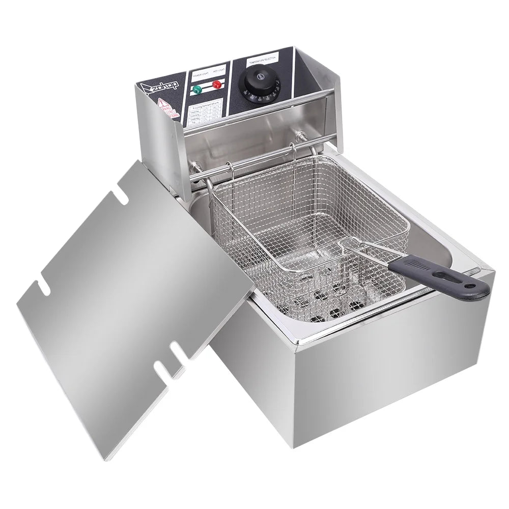 12L 5000W Stainless Steel Electric Countertop Deep Fryer R661