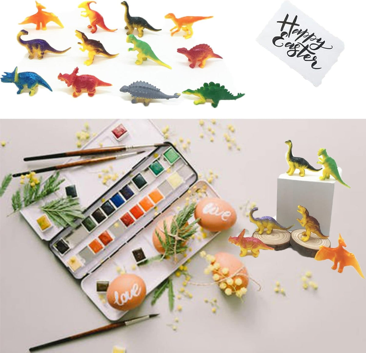 24 Packs Mini Plastic Dinosaur Toys P74914