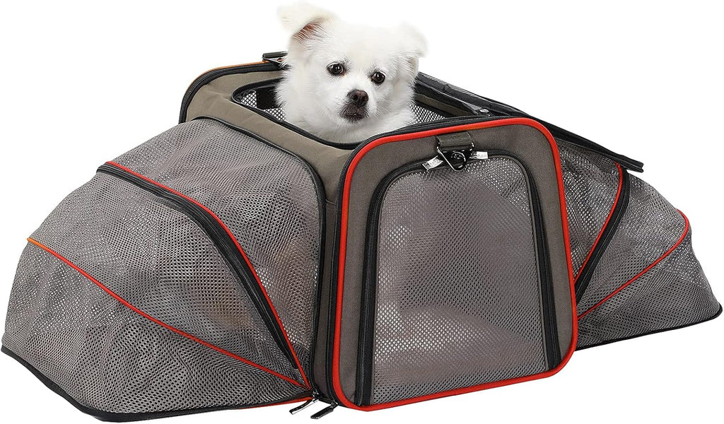 Airline Approved Soft-Sided Pet Travel Carrier with Two Extension Pack of 2 T4867