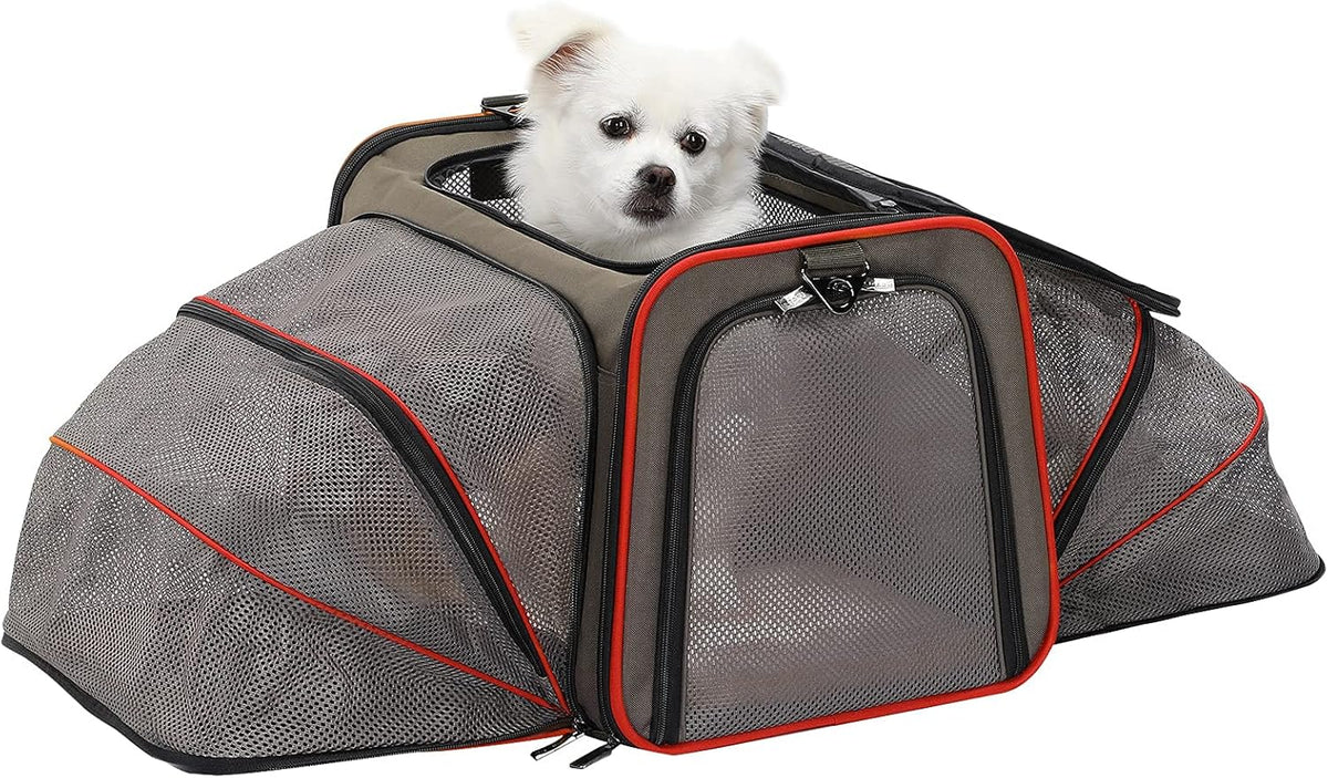 Airline Approved Soft-Sided Pet Travel Carrier with Two Extension Pack of 2 T4867