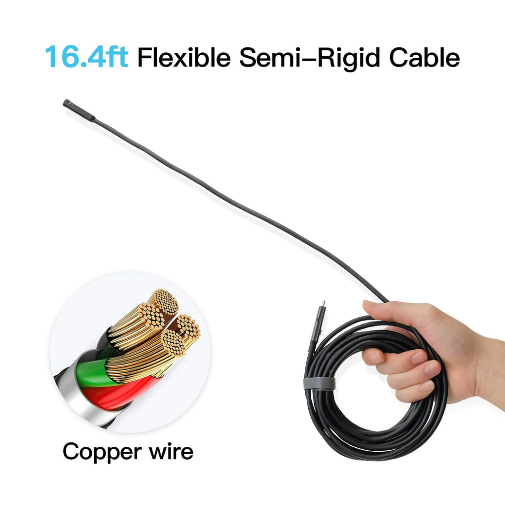 Dual Lens Borescope Inspection Camera with Light, HD Waterproof 1080p A688