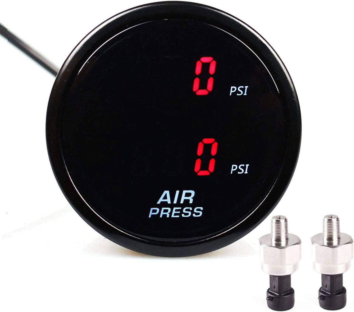 2Inch 290PSI Air Suspension Pressure Gauge with 2 Sensors K209666