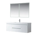 Wall-Hung Single-Sink Bathroom Vanity with Resin Top, 60 in. W9112
