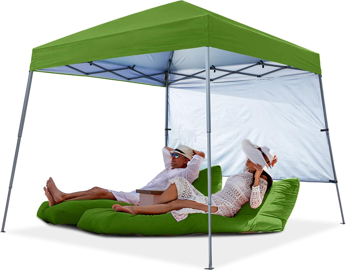 Pop Up Beach Tent with UPF50+ Sun Shade 8 x 8 ft Sky Blue Q903