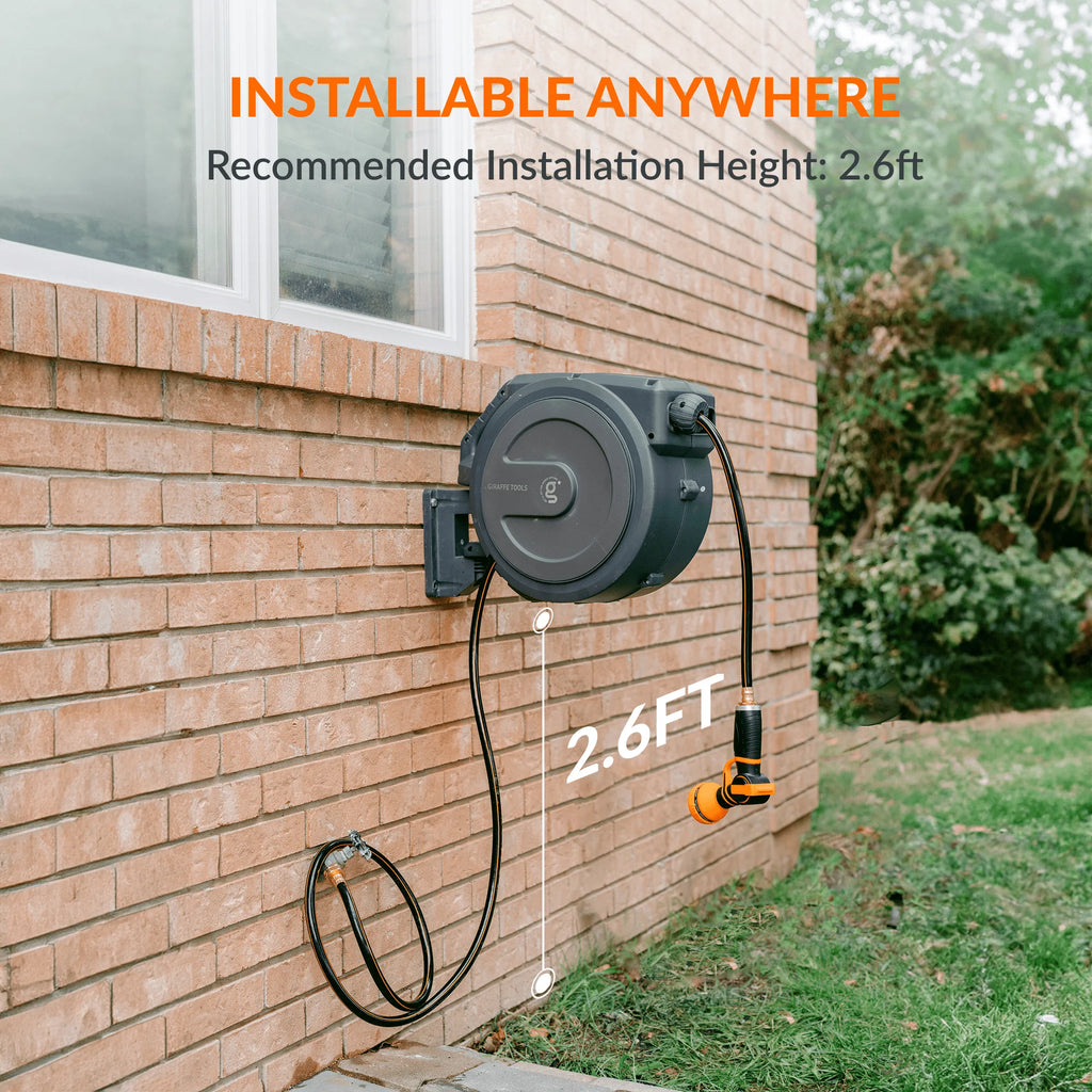 Retractable Garden Hose Reel 1/2in 130ft P35657