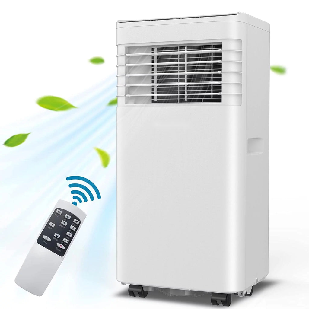8,000 BTU Portable Air Conditioner with Remote and Window Kit, White D960