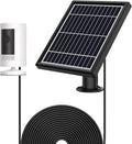 White Solar Panel with Wall Mount and 12ft Power Cable X97654