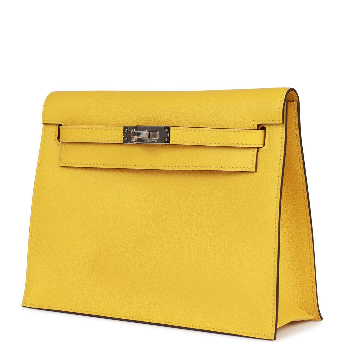 Lime Evercolor Palladium Hardware Handbag B442