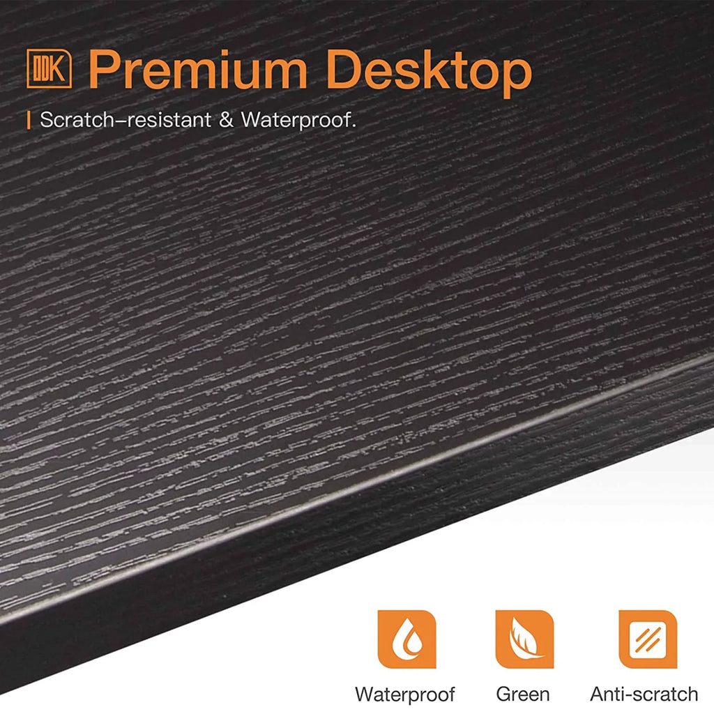 Black Corner Computer Desk with Storage Drawer E9844