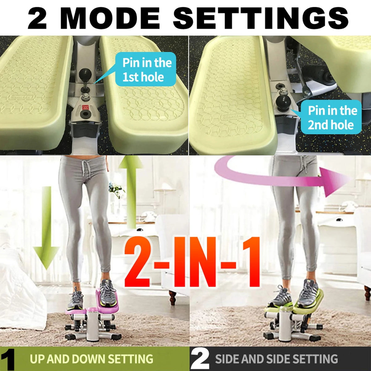 Green Steppers Exerciser Stair Step Machines Q89940