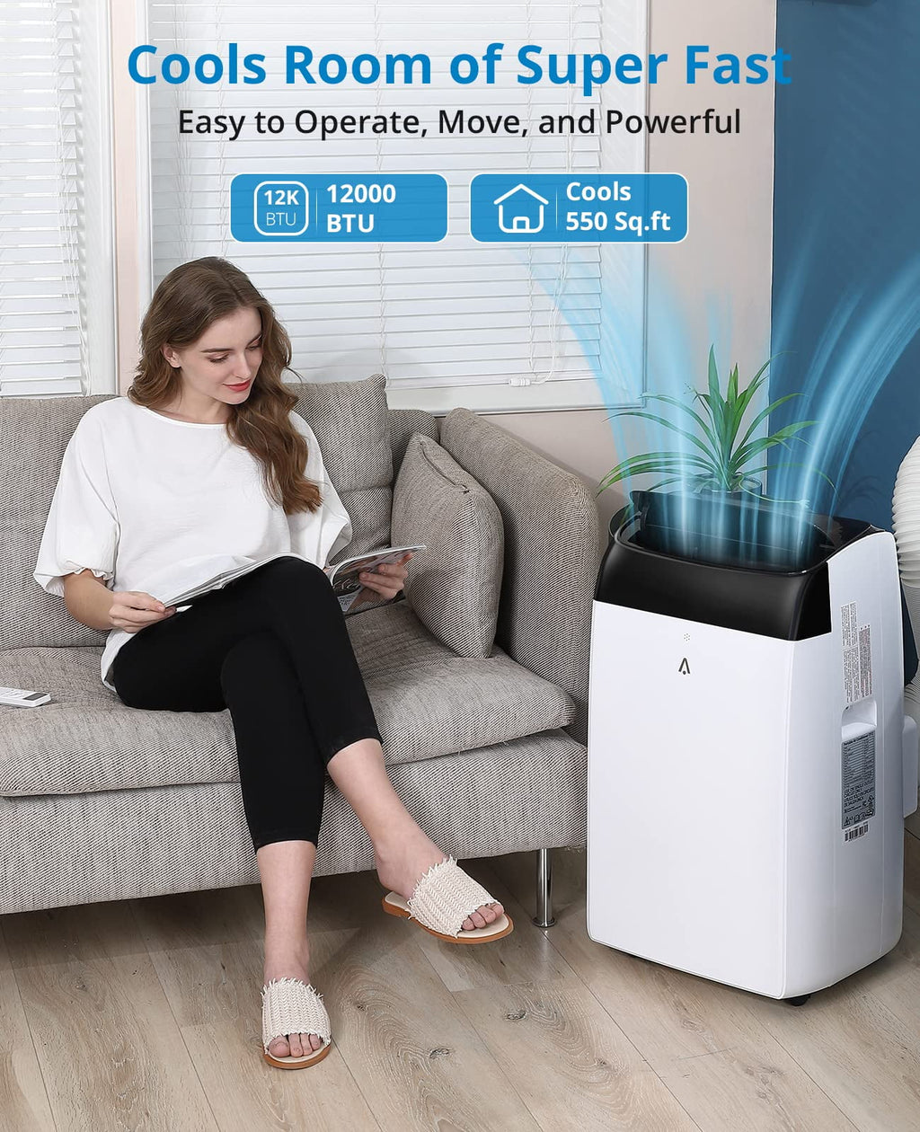 10000 BTU Portable Air Conditioner 3-in-1 with Remote Control C416566