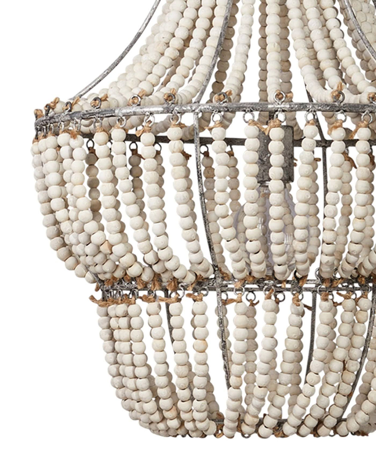 White Beads Chandelier X352