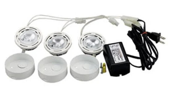 2x22 Mini Halogen Puck Light Under Cabinet Kit H829