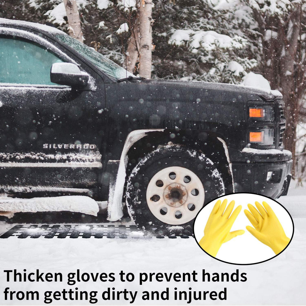 Tire Traction Mats Portable for Snow Ice Mud and Sand 2PCS 27.6in I232