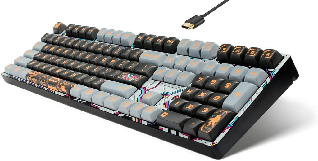 Wired USB Mechanical Gaming Keyboard 108 Keys Hot Swappable N60164
