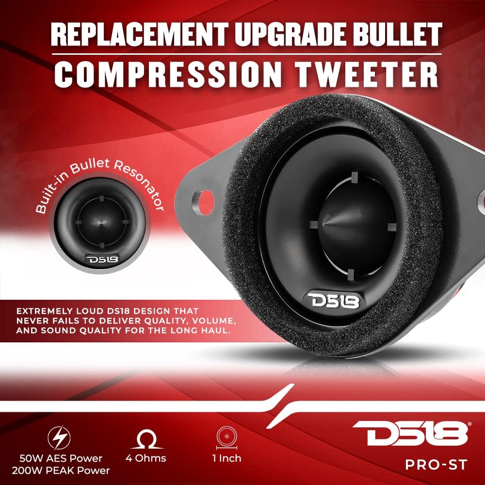 Bullet Compression Tweeters with Crossovers (Pair) X589