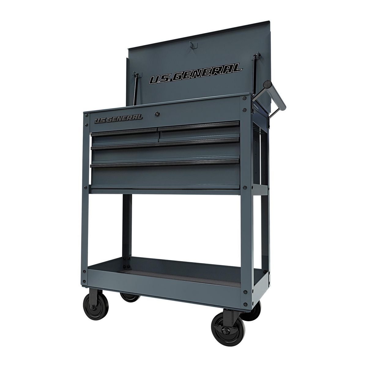 30 in. 4-Drawer Tech Cart, Red B40132