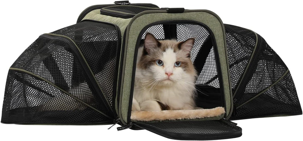 Airline Approved Soft-Sided Pet Travel Carrier with Two Extension Pack of 2 T4867