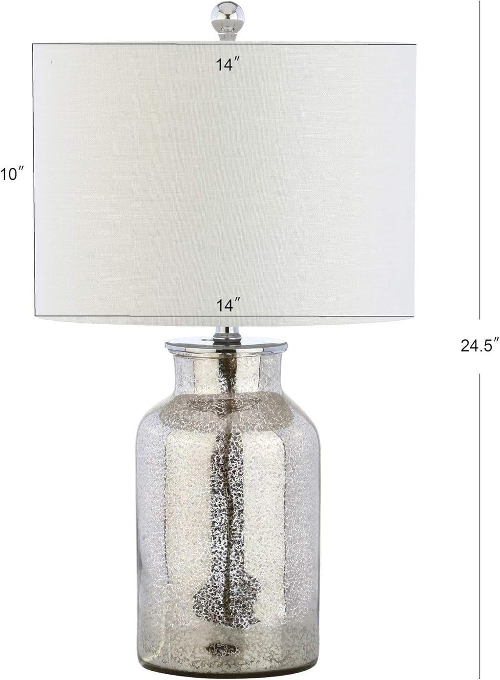 Mercury Glass LED Table Lamp Y3216