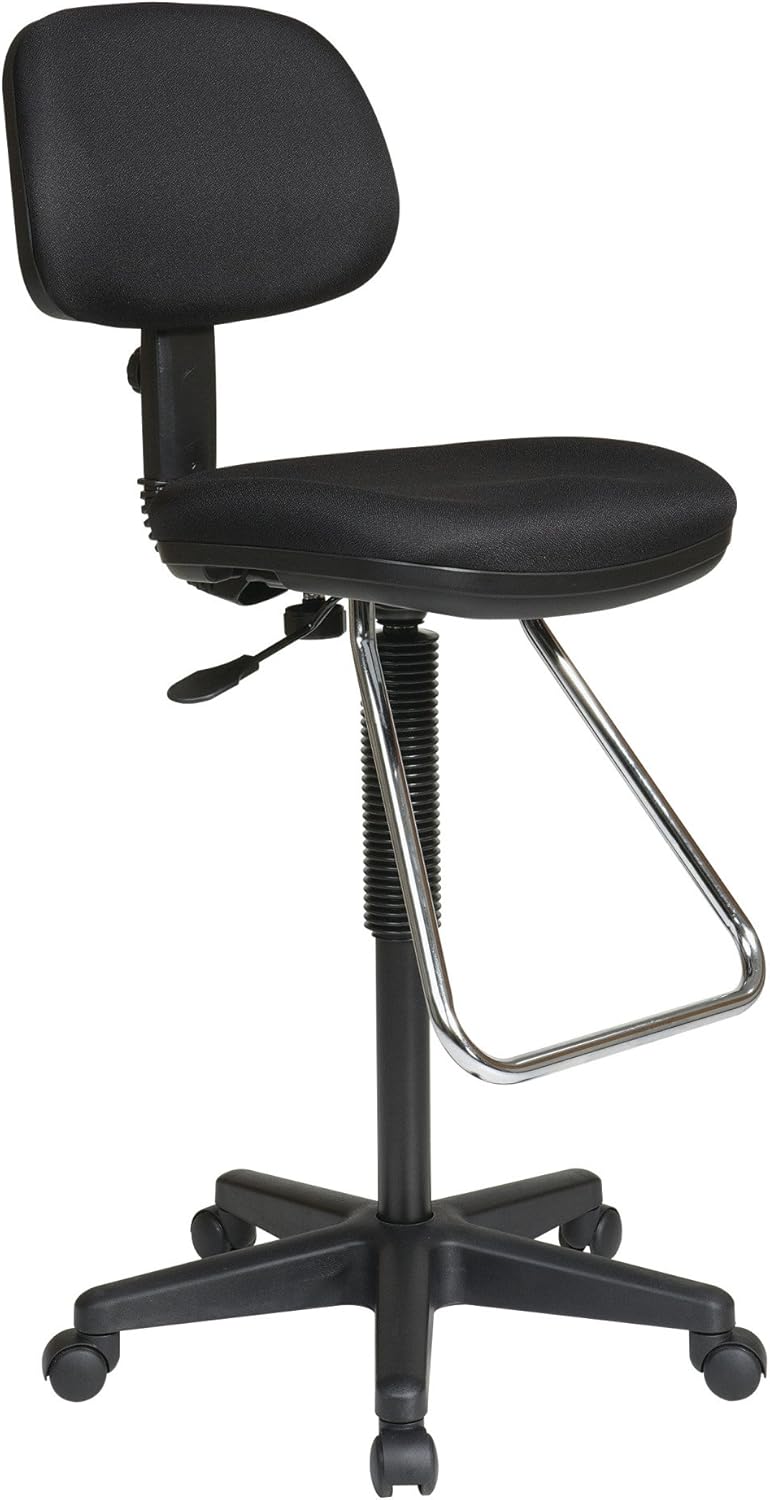 Drafting Chair with Casters and Footrest N237101