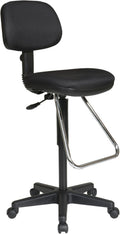 Drafting Chair with Casters and Footrest N237101