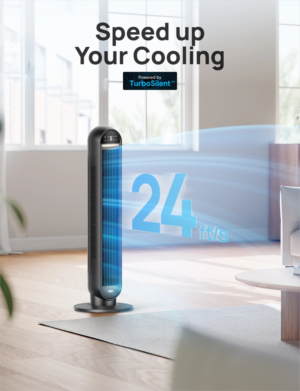 36-in Standing Tower Fan with Remote K94423