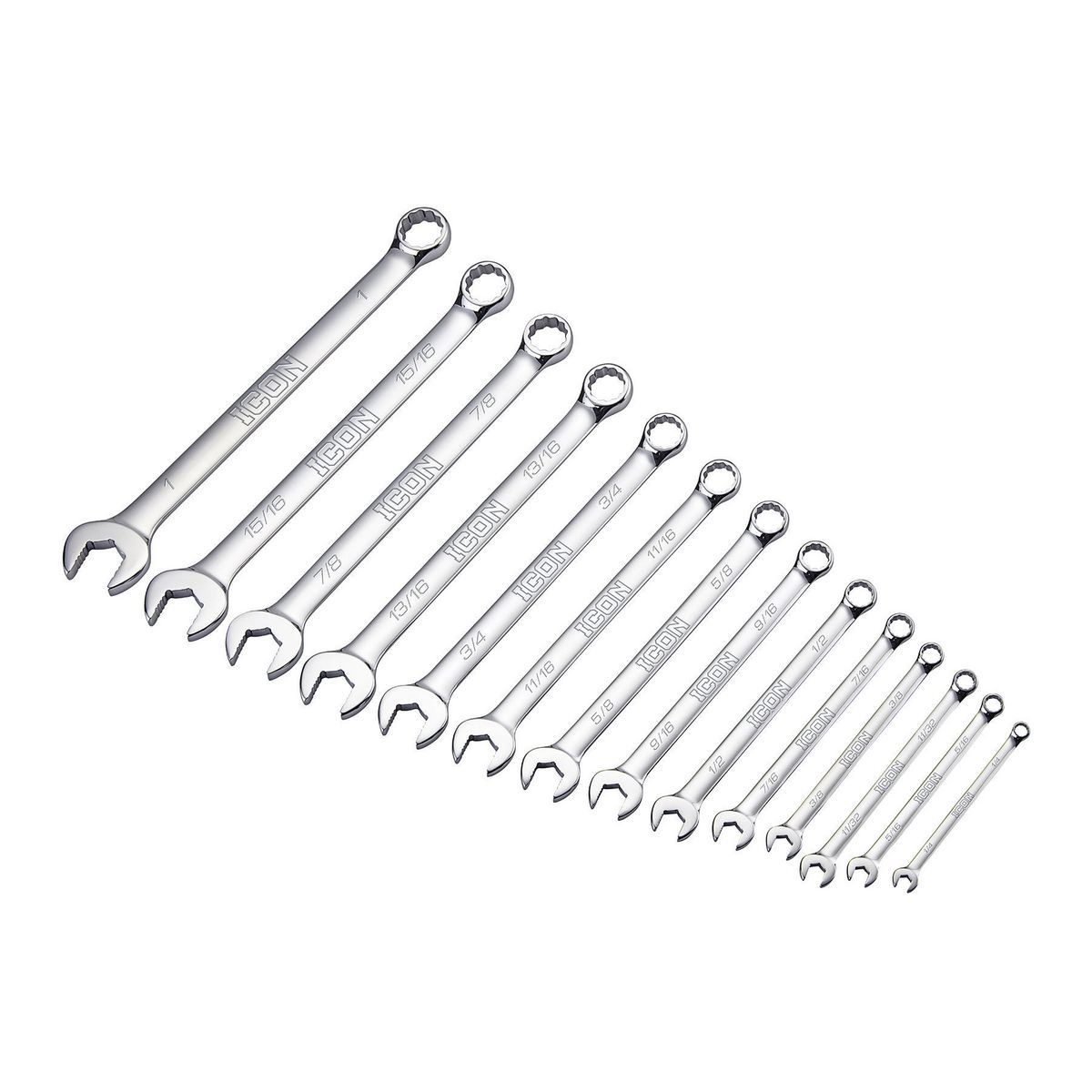 SAE Combination Wrench Set, 14-Piece O844
