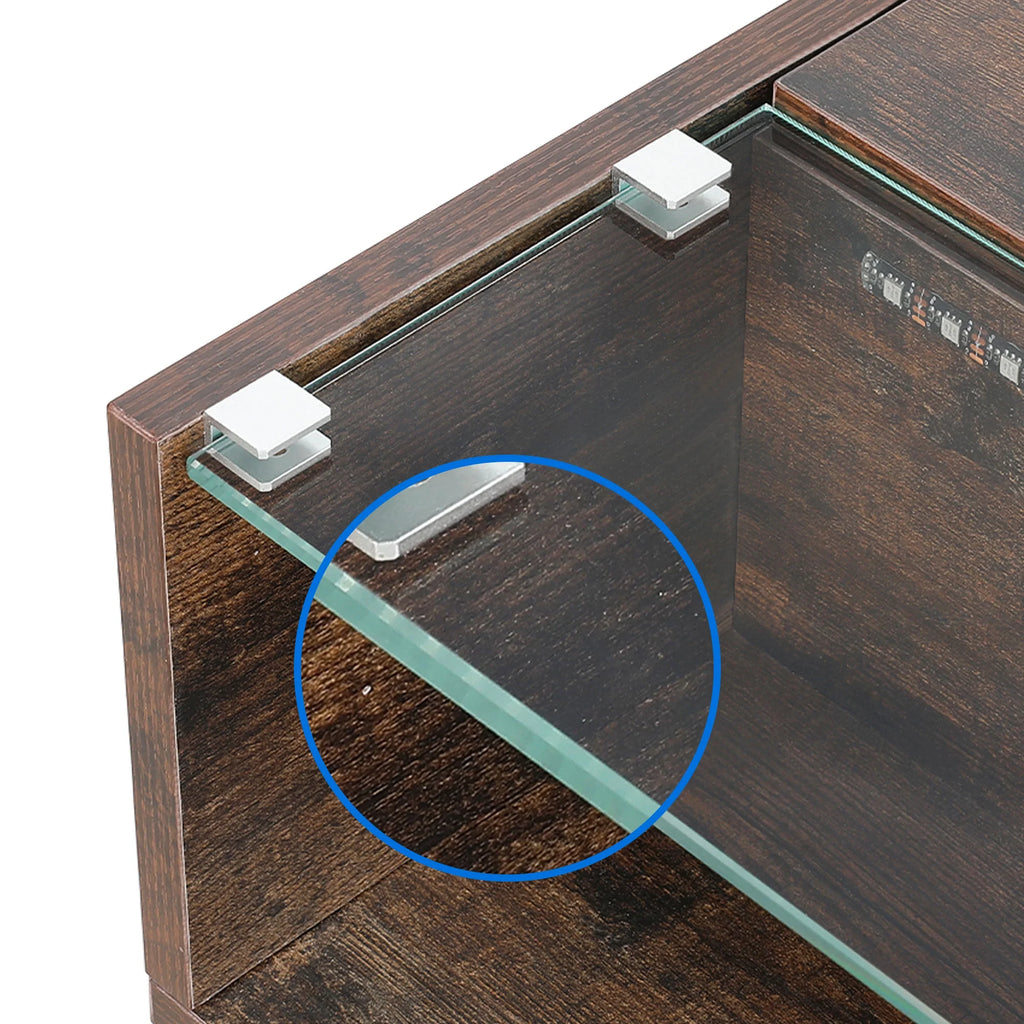 Lift Top Coffee Table with LED Lights M6699