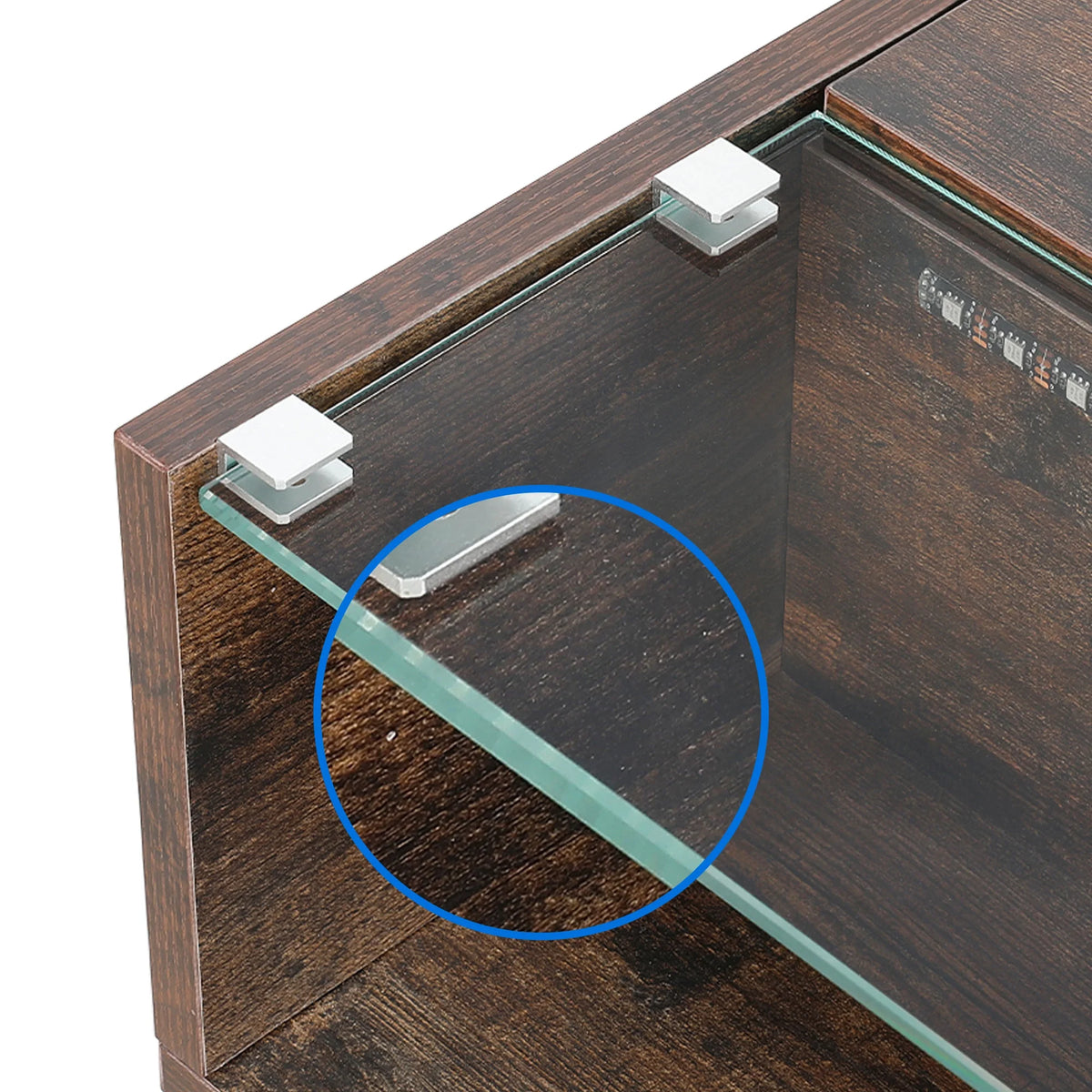 Lift Top Coffee Table with LED Lights M6699