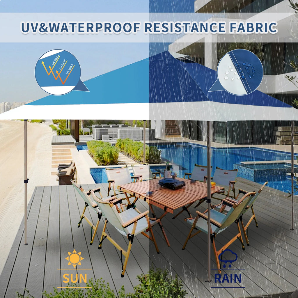 13'x13' Pop-up Canopy with Auto Extending Eaves J2406