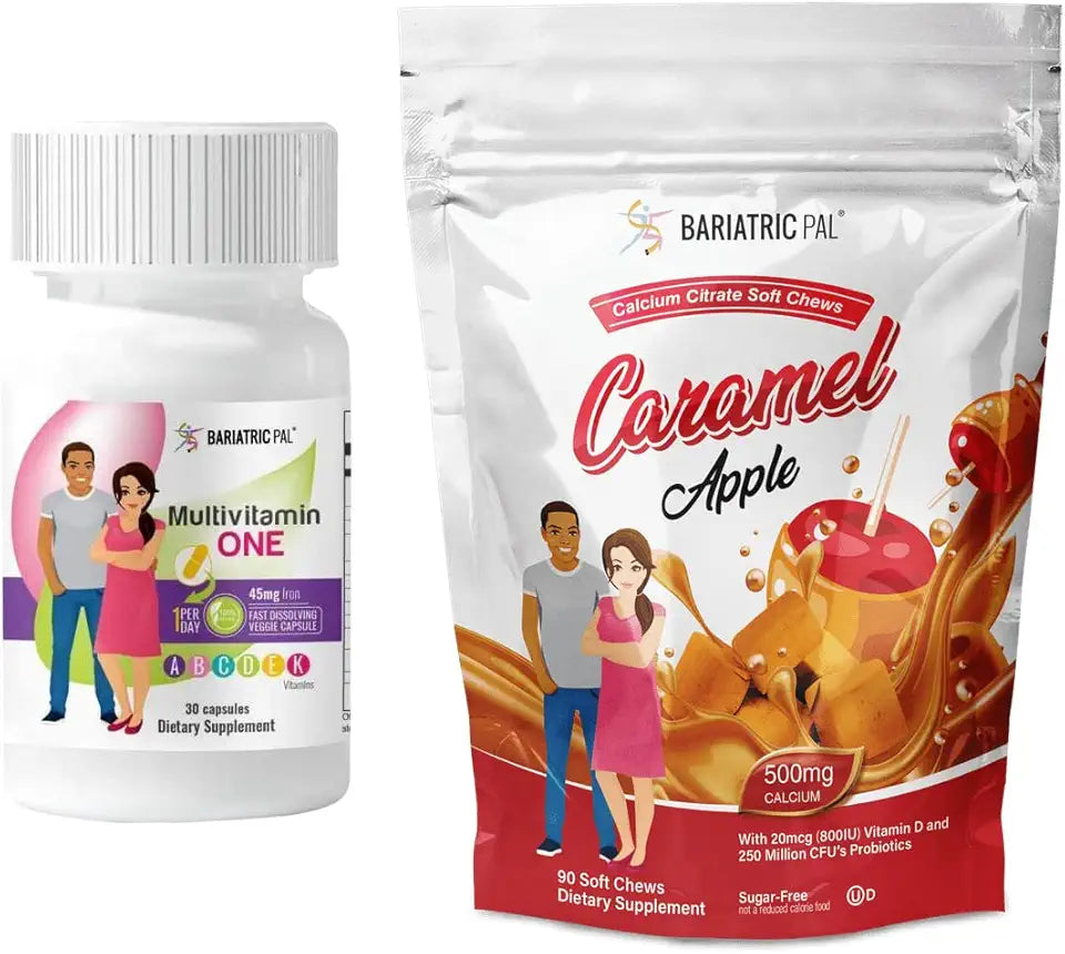 Bariatric Vitamin Bundle Multivitamin Capsule with Iron and Calcium Citrate Soft Chews with Probiotics N448287
