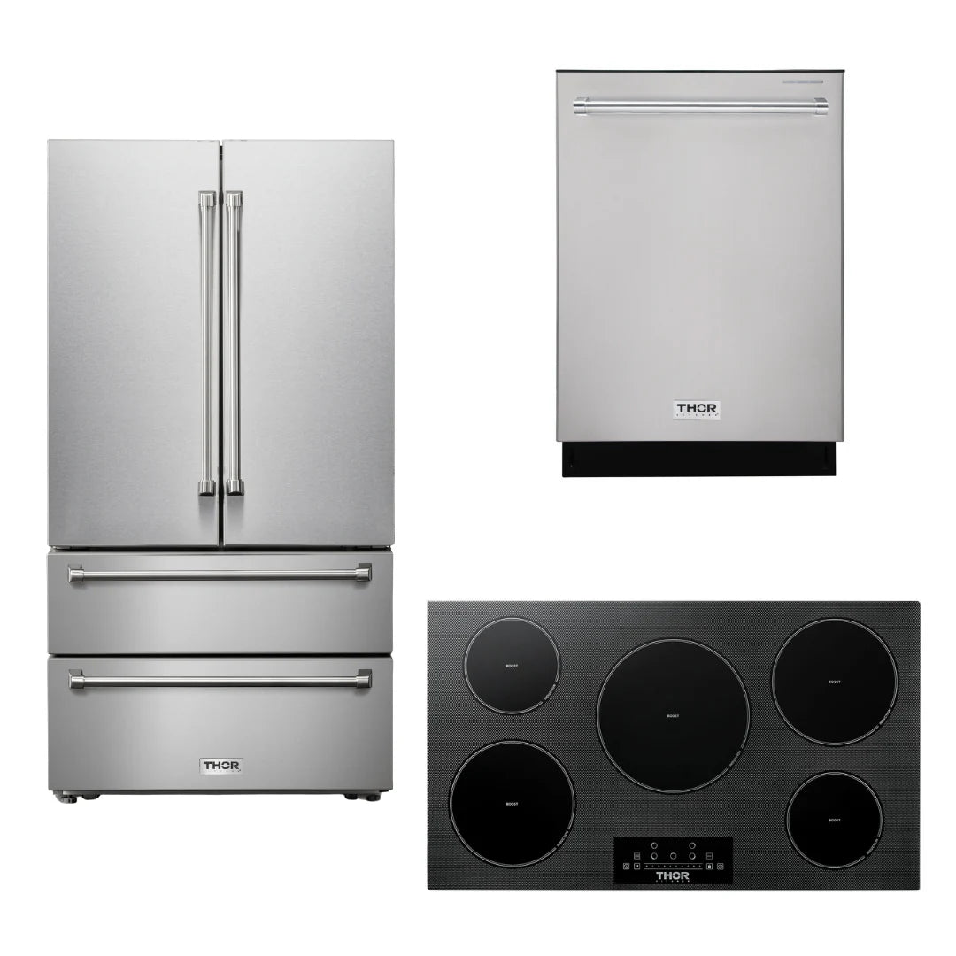 36 Induction Cooktop, Refrigerator, Dishwasher H68743