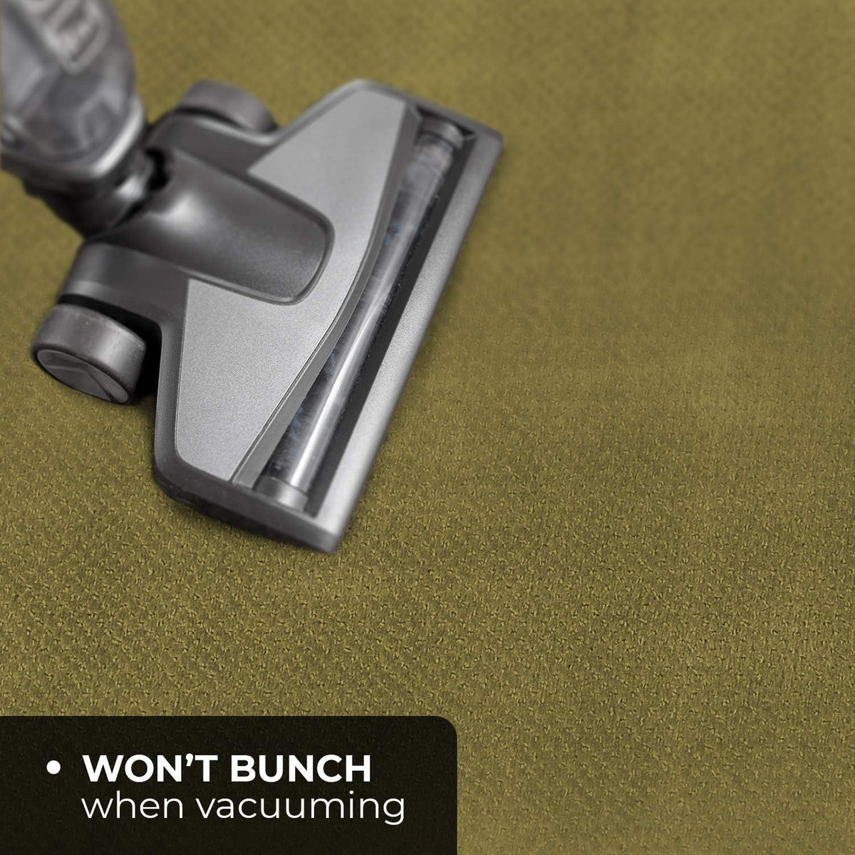 Olive Green 18 Feet X 48 Inches Skid-Resistant Carpet Runner Z212690