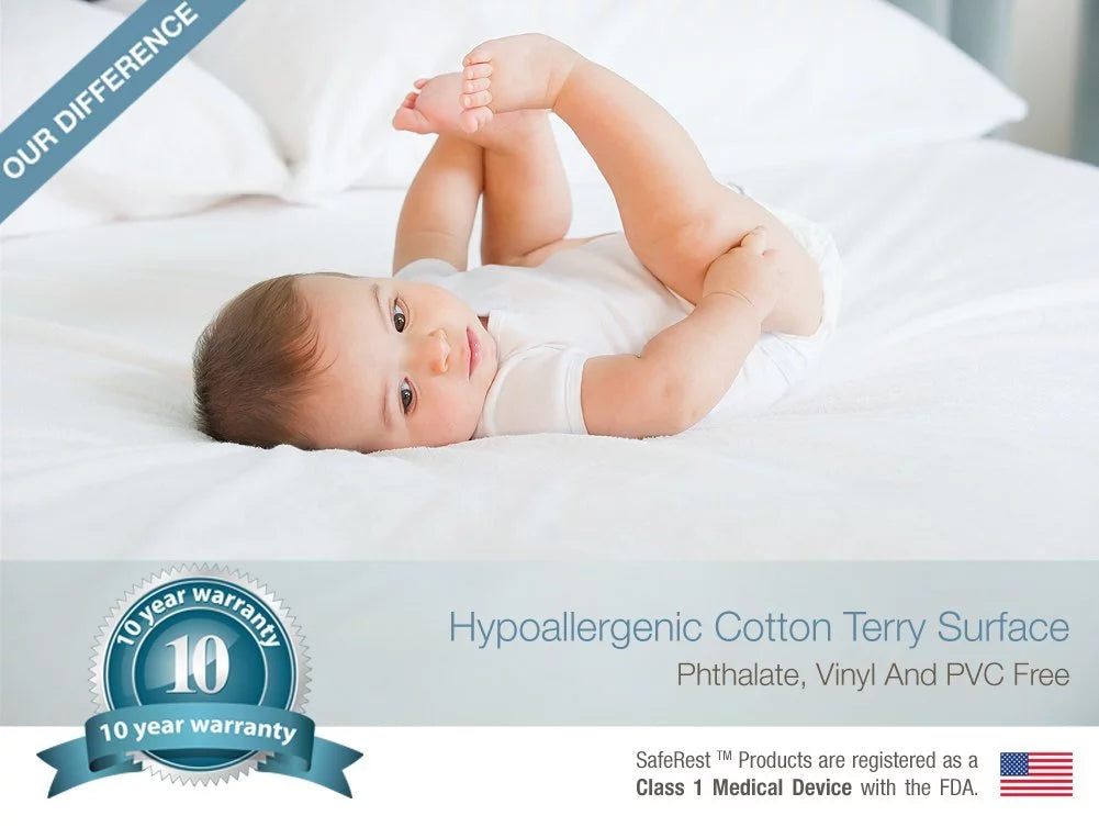 Hypoallergenic Waterproof King Mattress Protector Y1420