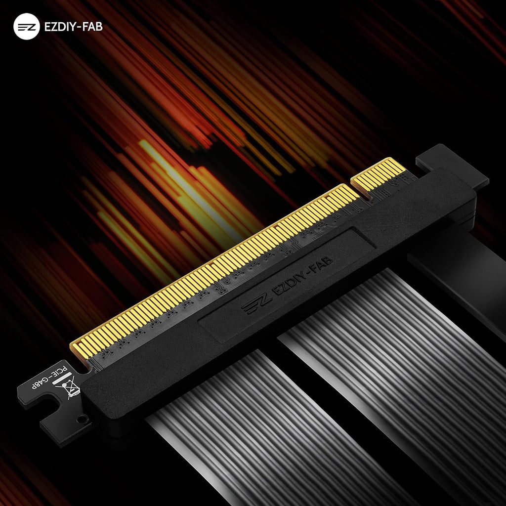 PCIE 4.0 16x Riser Cable GPU Extension Card Right Angle Connector A8636