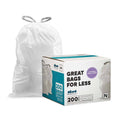 White Lavender Vanilla Scented 12-13 Gallon Garbage Can Liners 200 Count X497