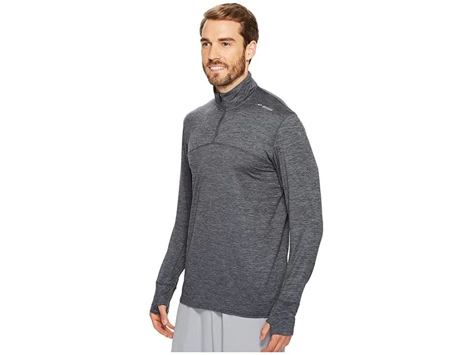 1/2 Zip Heather Asphalt N14507