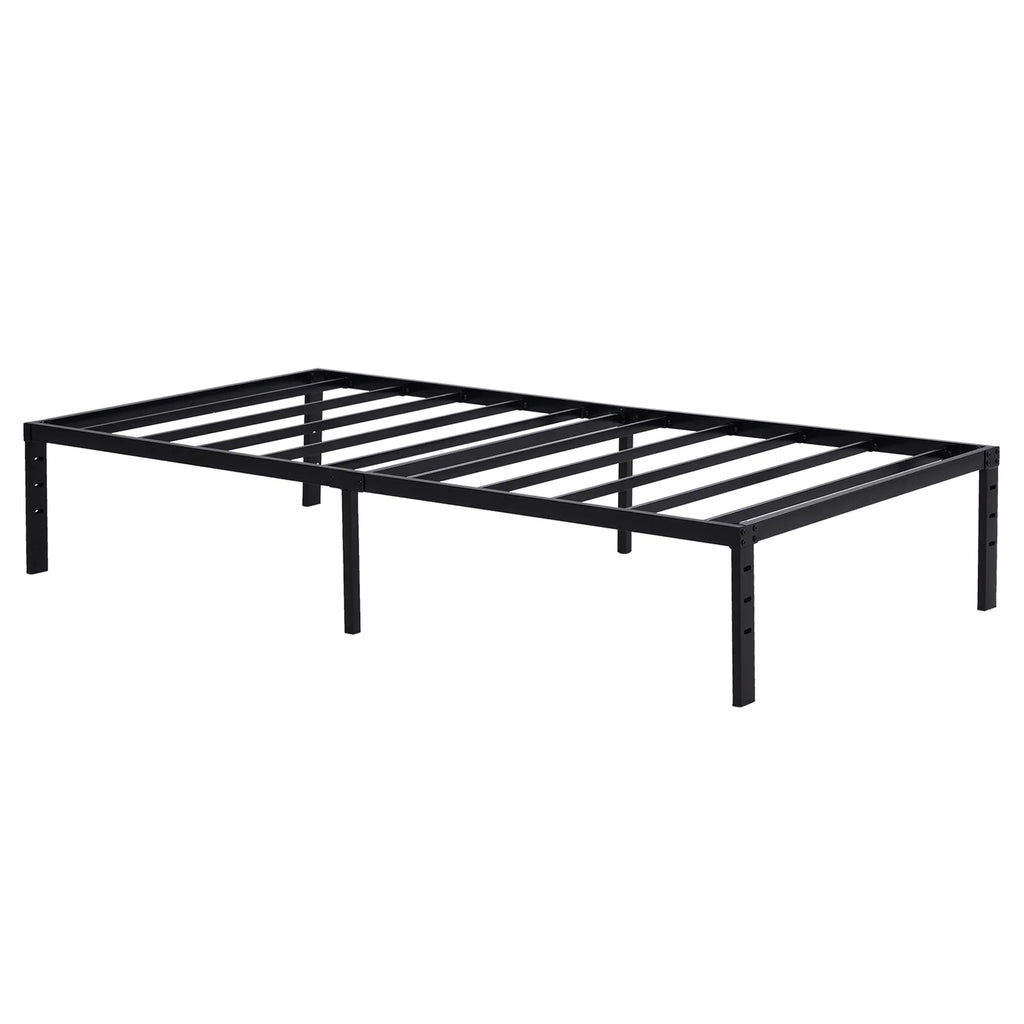 Twin Size Black Metal Platform Bed W411833