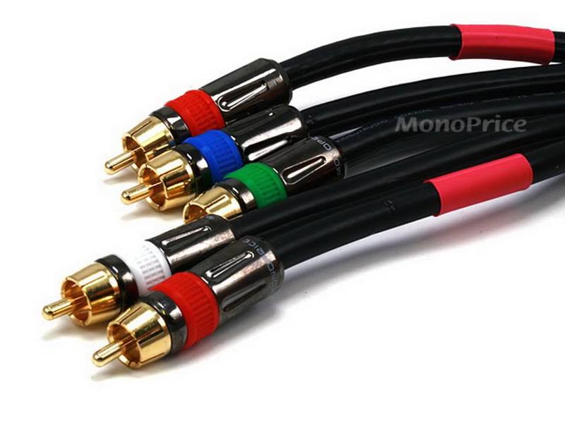 100ft 18AWG CL2 5-RCA Component Video Audio Coaxial Cable T407125