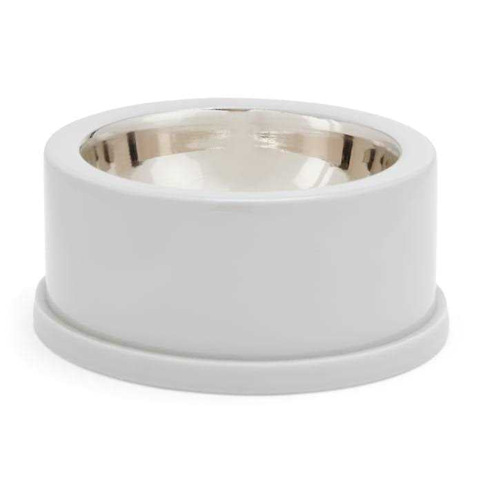 Stainless-Steel Grey Dog Bowl A9582