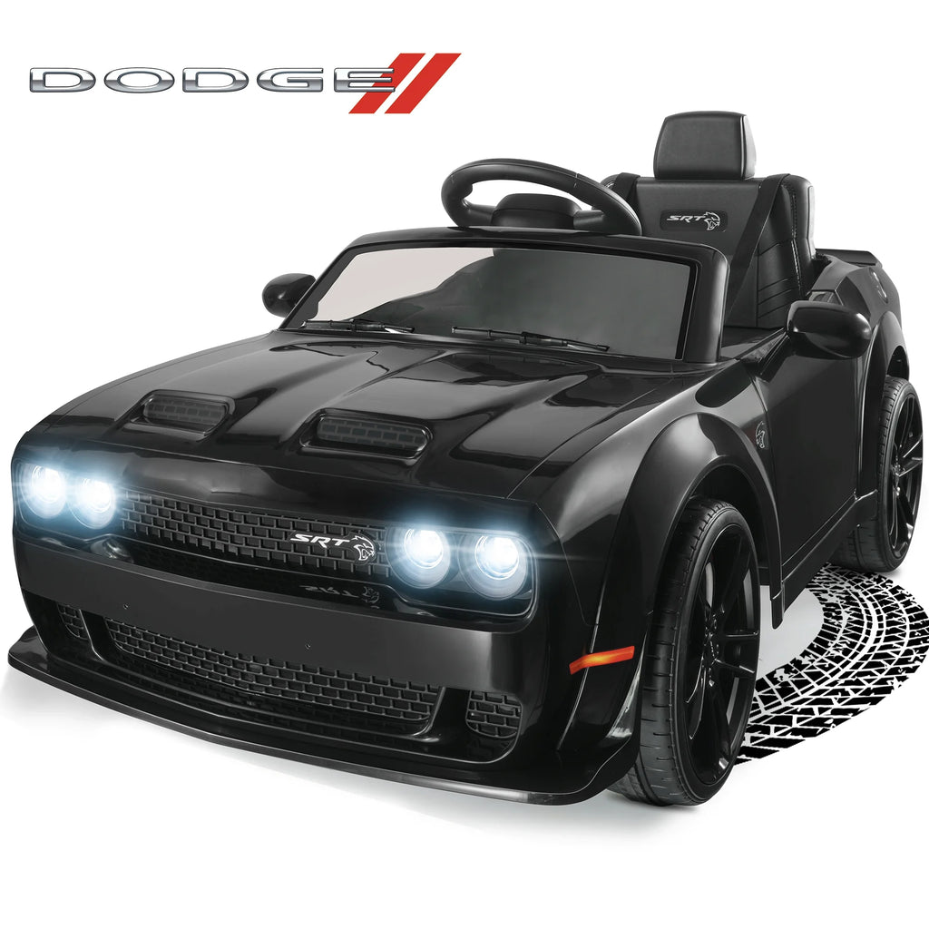 12 V Powered Ride On Car with Remote Control, Black T8439