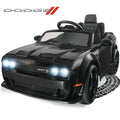 12 V Powered Ride On Car with Remote Control, Black T8439