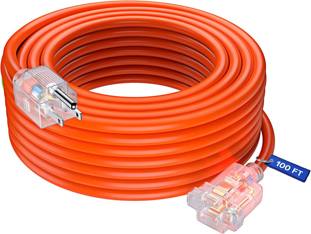 100 Feet 14 Gauge Heavy Duty Outdoor Extension Cord D667