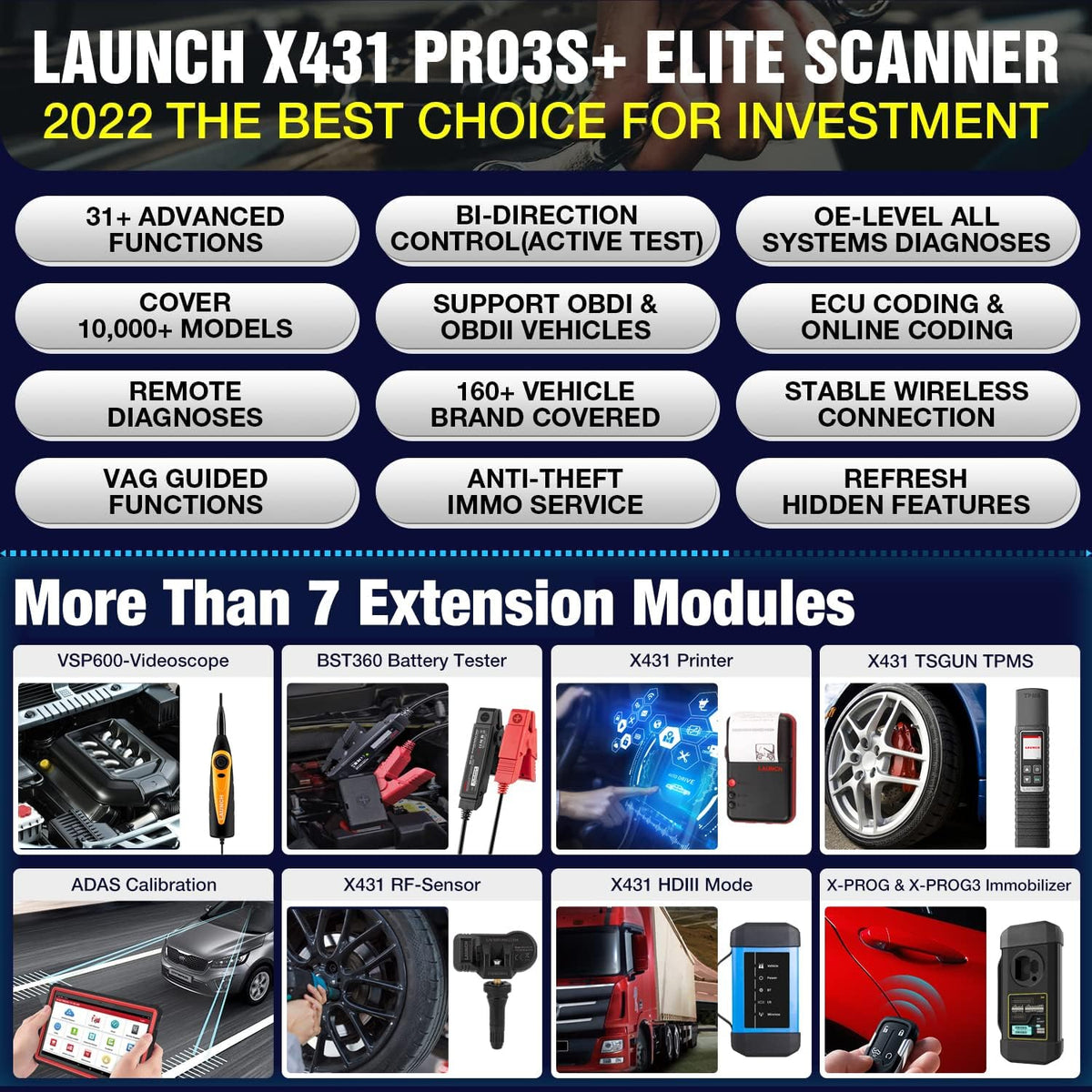 Bi-Directional Automotive Scan Tool V81485