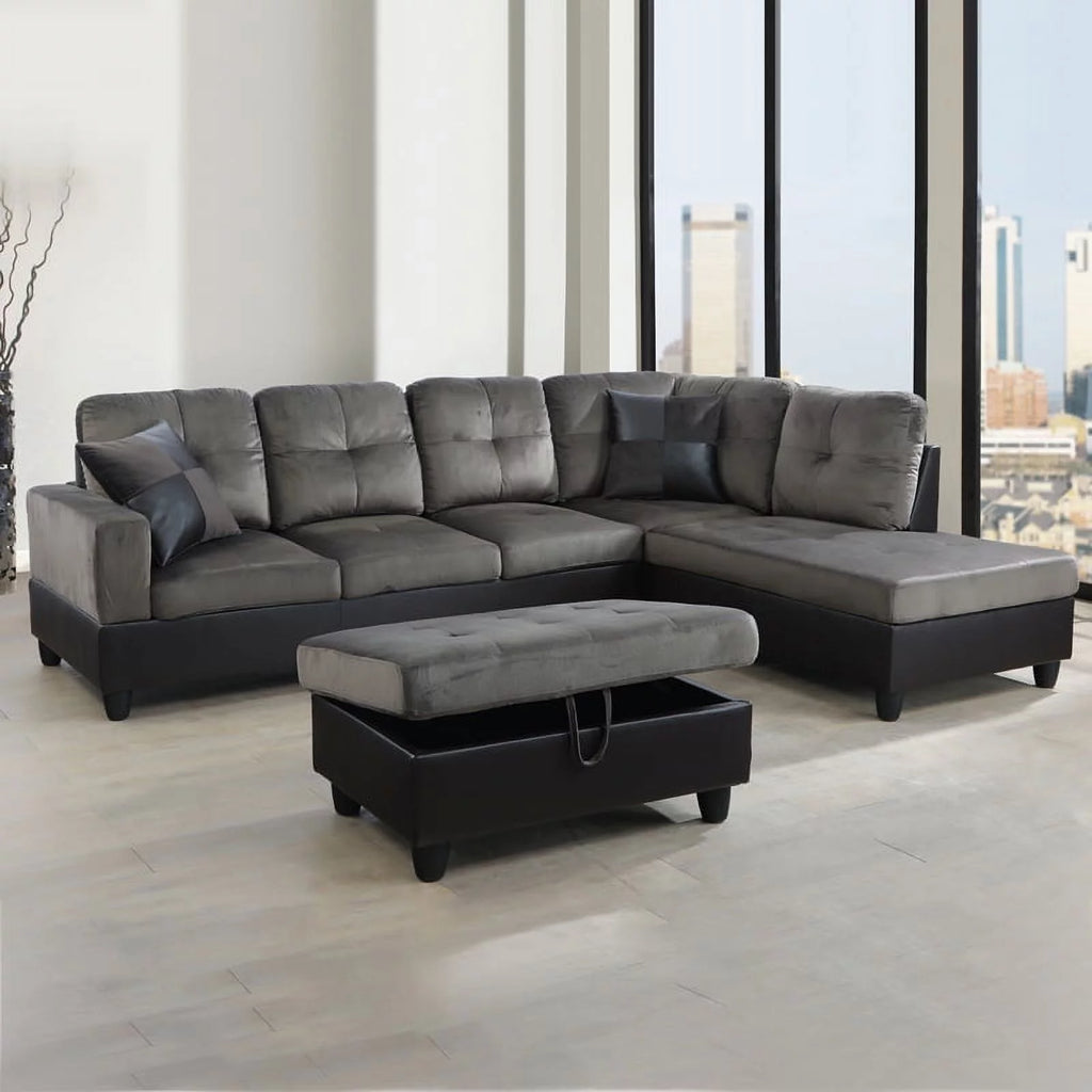 L Shaped Sectional Sofa U151320