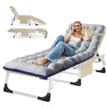Portable Folding Lounge Chair with Pillow & Cushion G357010