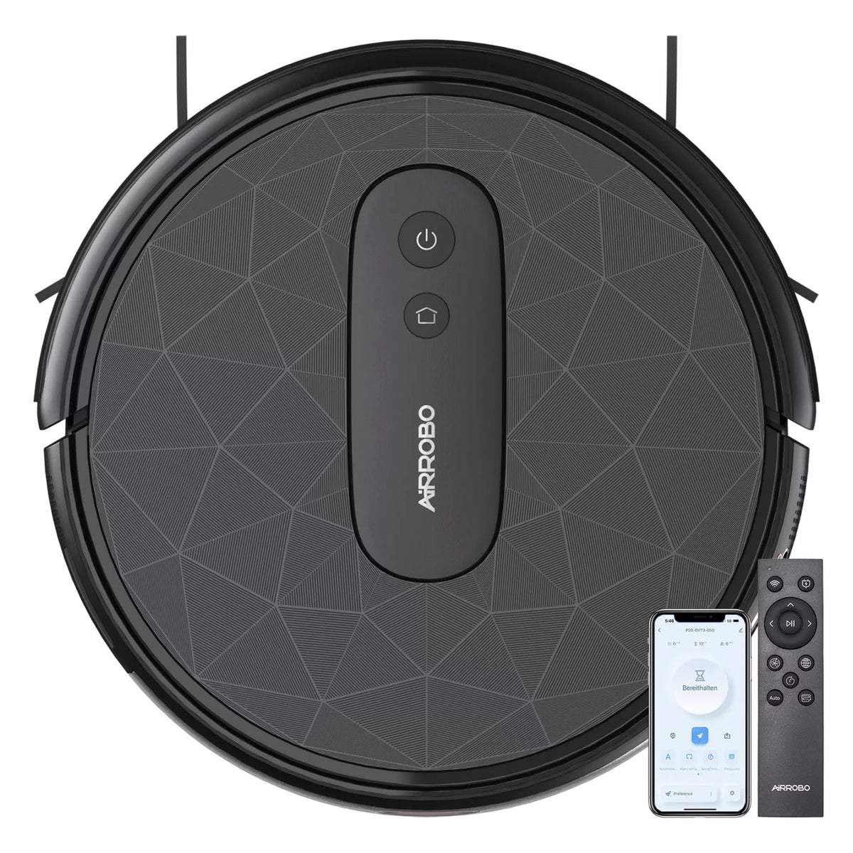Self-Charging Robot Vacuum Cleaner 2800 Pa Black W8510